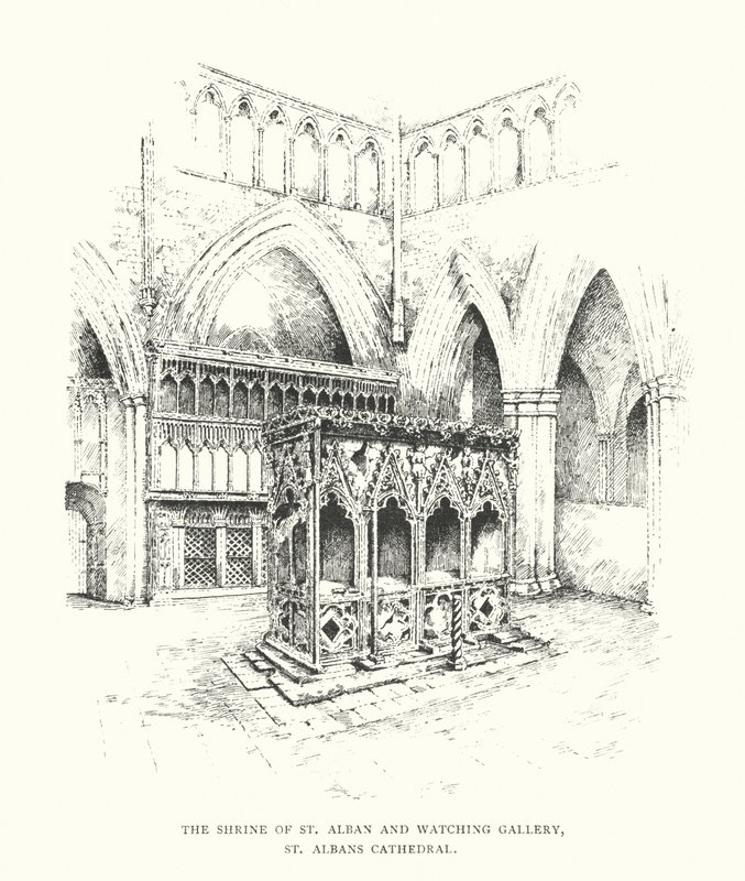 The Shrine of St Alban and Watching Gallery, St Albans Cathedral by Duncan Moul