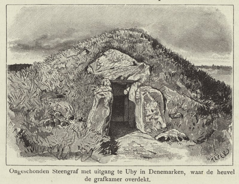 Burial Mound Covering an Intact Stone Tomb, Uby, Denmark by Dutch School