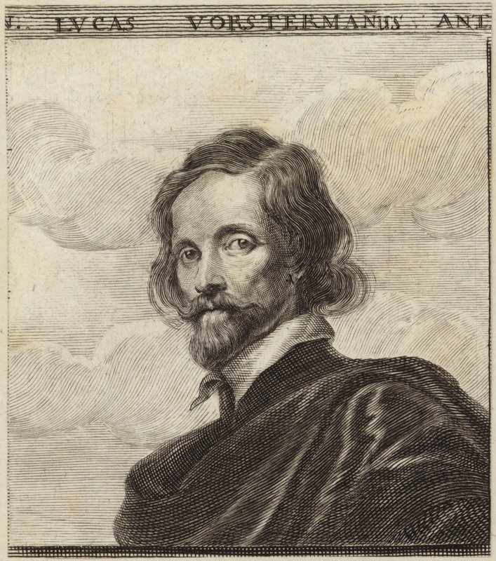 Portrait of Lucas Vorsterman by Dutch School