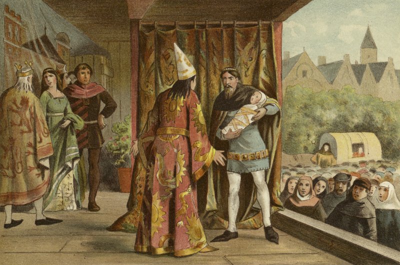 Theatrical Performance, 14th Century by Dutch School