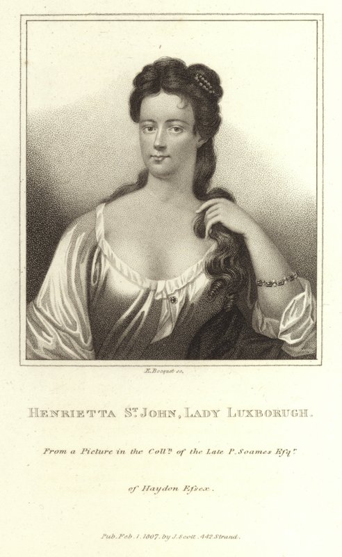 Henrietta St John Lady Luxborough by E. Bocquet