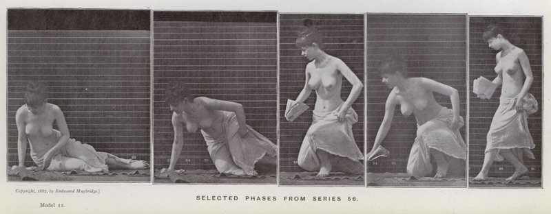 The Human Figure in Motion: Selected phases from series 56 by Eadweard Muybridge