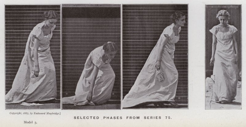 The Human Figure in Motion: Selected phases from series 75 by Eadweard Muybridge