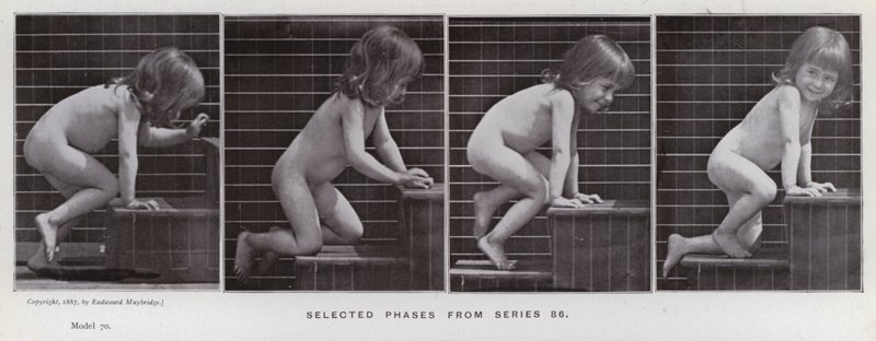 The Human Figure in Motion: Selected phases from series 86 by Eadweard Muybridge