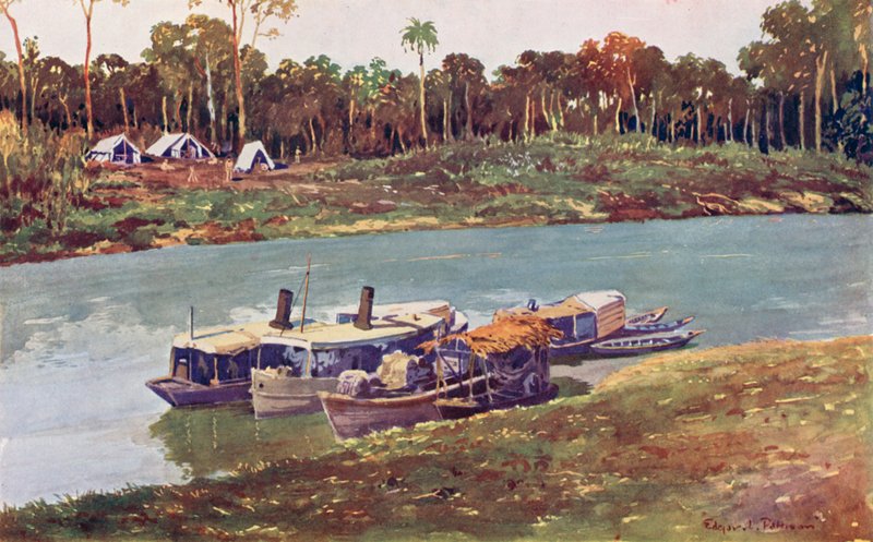 A Military Encampment on a Reach of the Upper Amazon, Three Thousand Miles from the Sea by Edgar L. Pattison