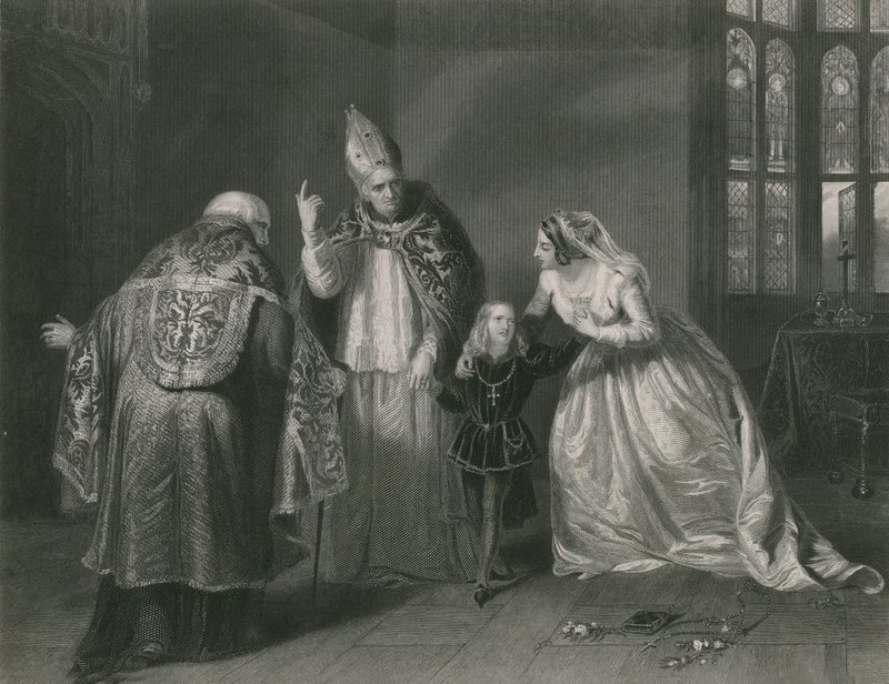Queen Elizabeth and the Duke of York, King Richard III by Edgar Melville Ward