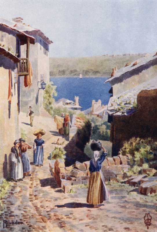 Northern Spain: Rivadeo, An Approach to the Harbour by Edgar T. A. Wigram