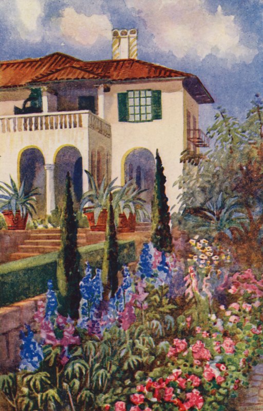 A Corner of the Garden at Villa Arcadia, Johannesburg by Edith Struben