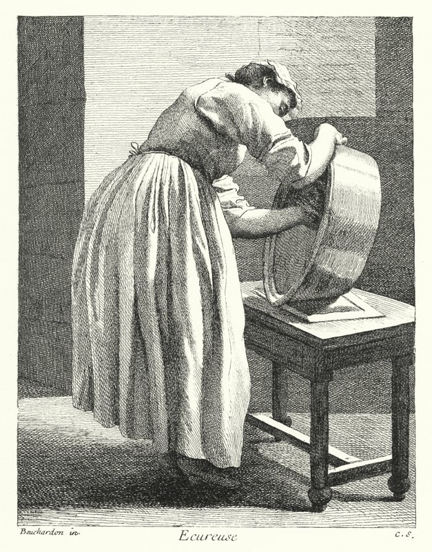 Scullery Maid by Edmé (after) Bouchardon