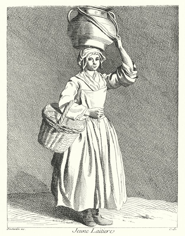 Young Milkmaid by Edmé (after) Bouchardon