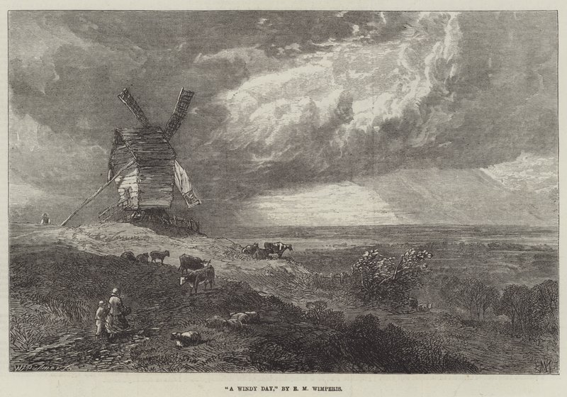 A Windy Day by Edmund Morison Wimperis