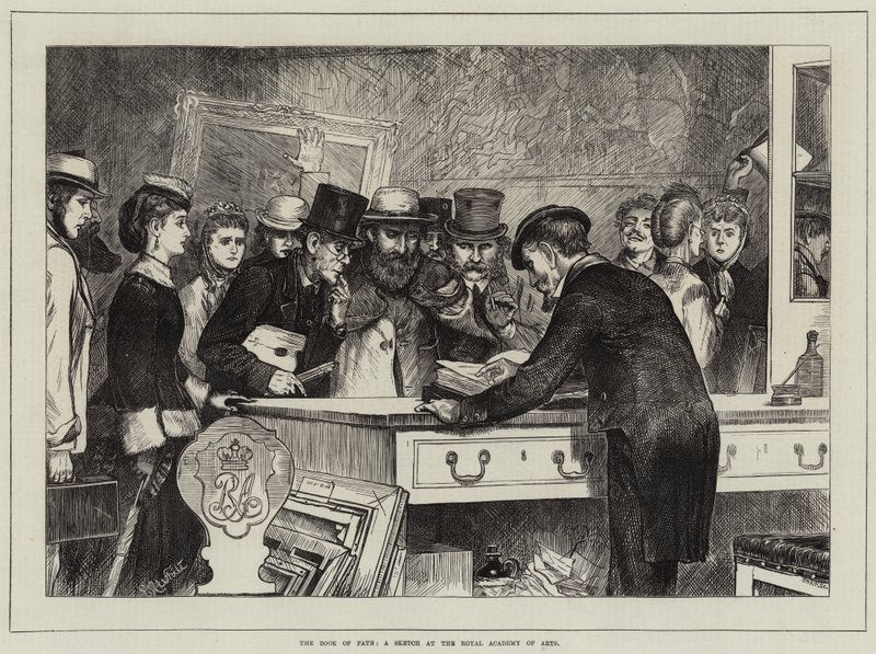 The Book of Fate, a Sketch at the Royal Academy of Arts by Edmund Richard White