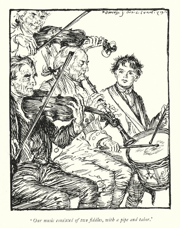 Illustration for The Vicar of Wakefield by Oliver Goldsmith by Edmund Joseph Sullivan