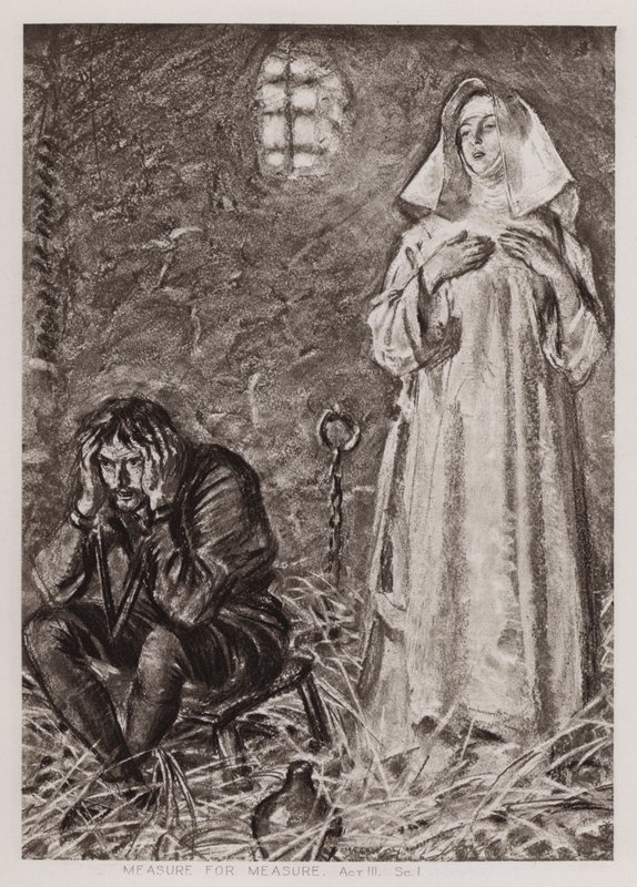 Measure for Measure, Act III, Scene 1 by Edmund Joseph Sullivan