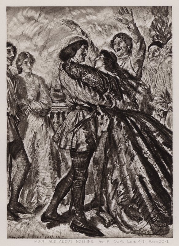 Much Ado About Nothing, Act V, Scene 4 by Edmund Joseph Sullivan