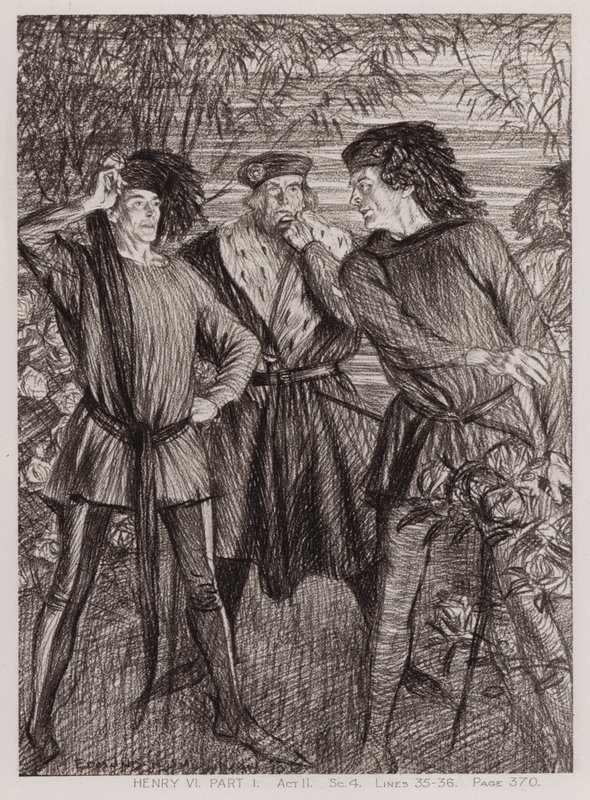 The First Part of King Henry VI, Act II, Scene 4 by Edmund Joseph Sullivan