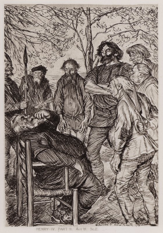 The Second Part of King Henry IV, Act III, Sc 2 by Edmund Joseph Sullivan