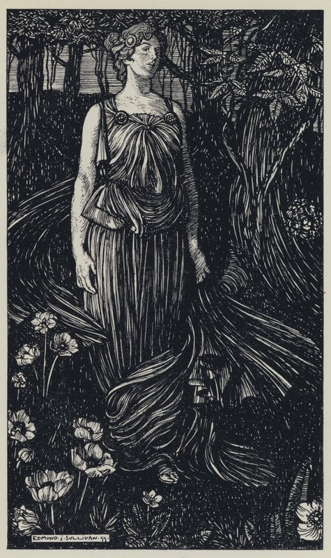 Tennyson, Illustration for A Dream of Fair Women and Other Poems by Edmund Joseph after Sullivan