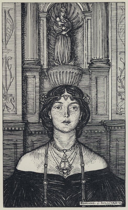 Tennyson, Illustration for A Dream of Fair Women and Other Poems by Edmund Joseph after Sullivan