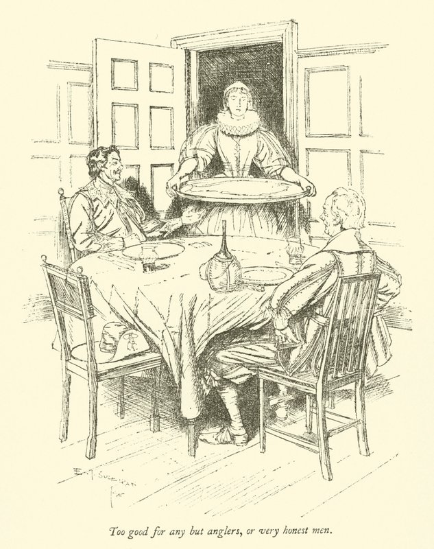 Too good for any but anglers, or very honest men by Edmund Joseph after Sullivan