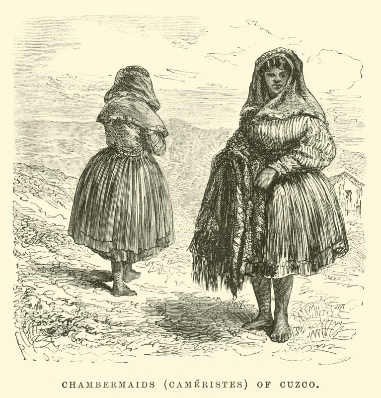 Chambermaids of Cuzco by Edouard Riou