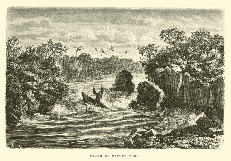 Death of Father Bobo by Edouard Riou