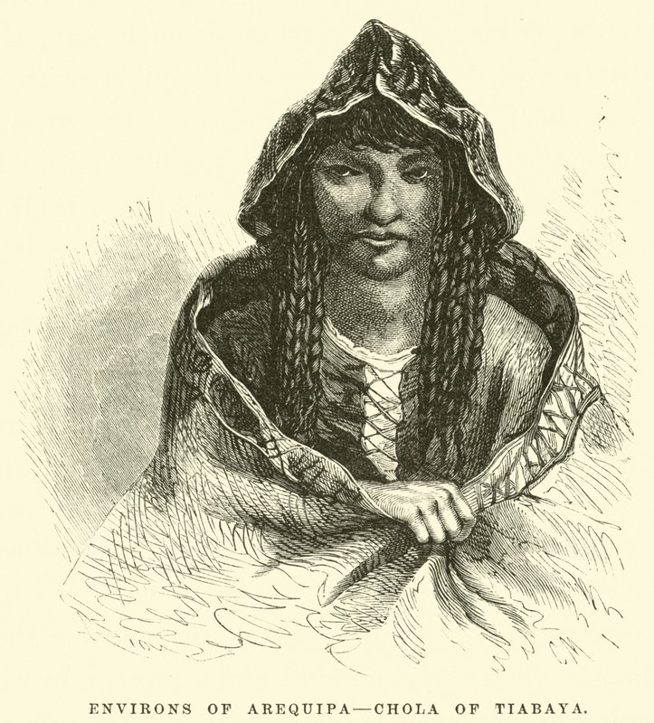 Environs of Arequipa, Chola of Tiabaya by Edouard Riou