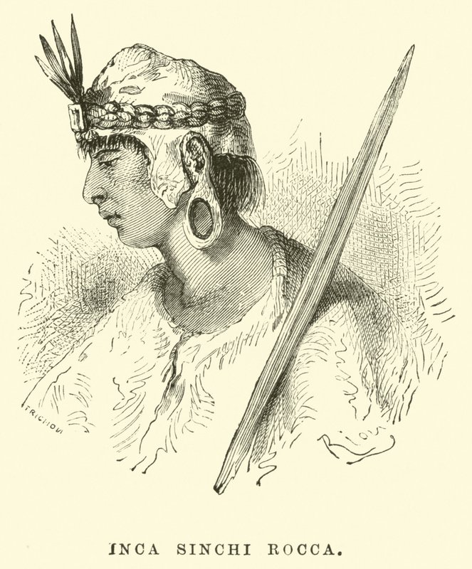 Inca Sinchi Rocca by Edouard Riou