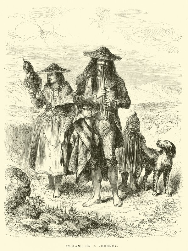 Indians on a Journey by Edouard Riou