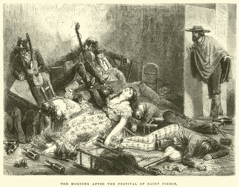 The Morning After the Festival of Saint Firmin by Edouard Riou