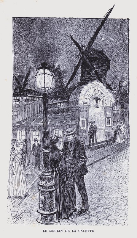 Bohemian Paris: Le Moulin de la Galette by Edouard Alfred (1875 1954) Cucuel