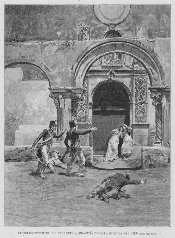 The Soldiers of Del Carretto in Syracuse After the Revolt of 1837 by Edouardo Matania