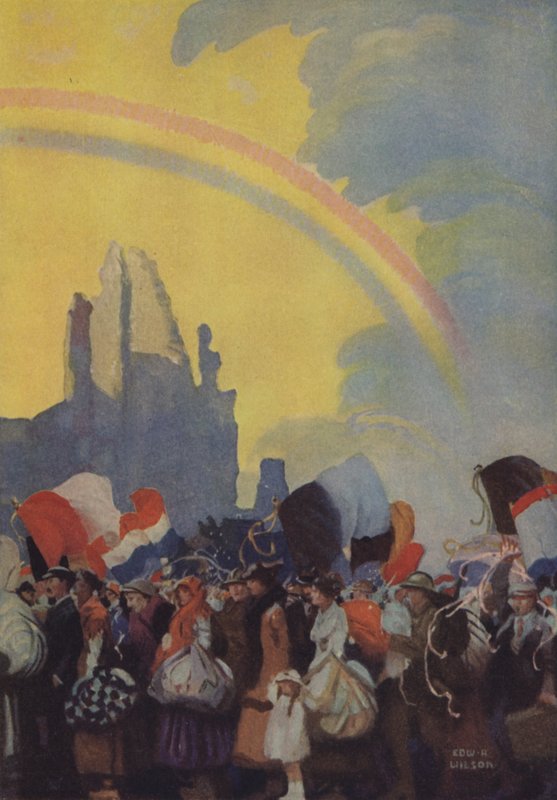 The Return of the Belgian People by Edward Adrian Wilson