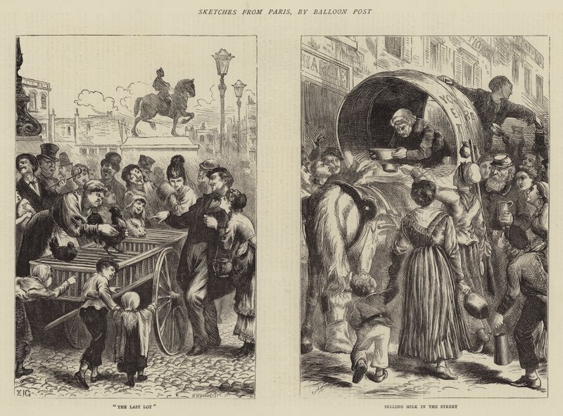 Sketches from Paris, by Balloon Post by Edward John Gregory