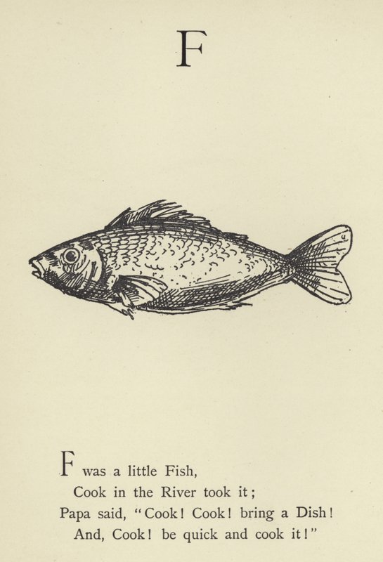The letter F by Edward Lear