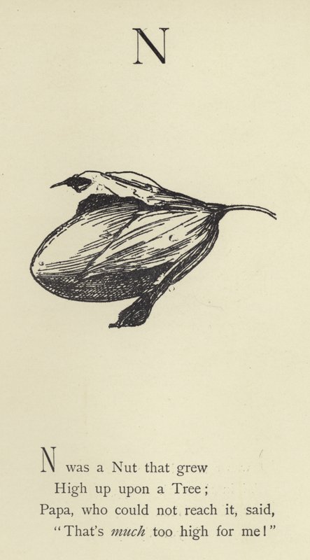 The letter N by Edward Lear
