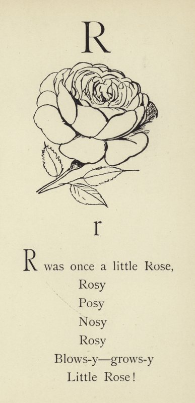 The letter R by Edward Lear