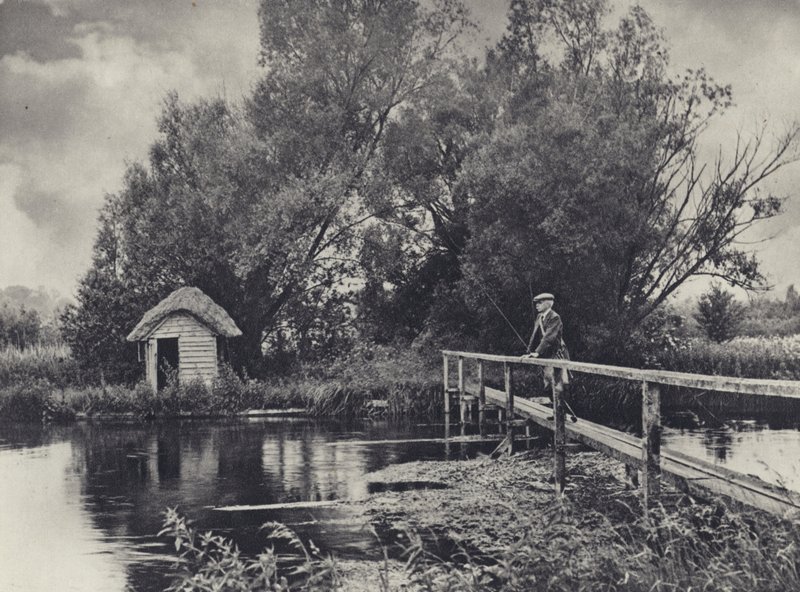 A Hut on the Leckford Water by Edward Alfred Barton