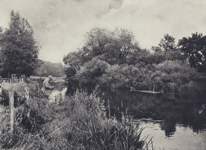 Boot Island below Stockbridge on the Test by Edward Alfred Barton
