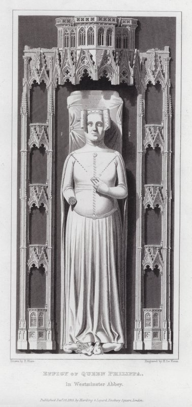 Effigy of Queen Philippa, in Westminster Abbey by Edward Blore