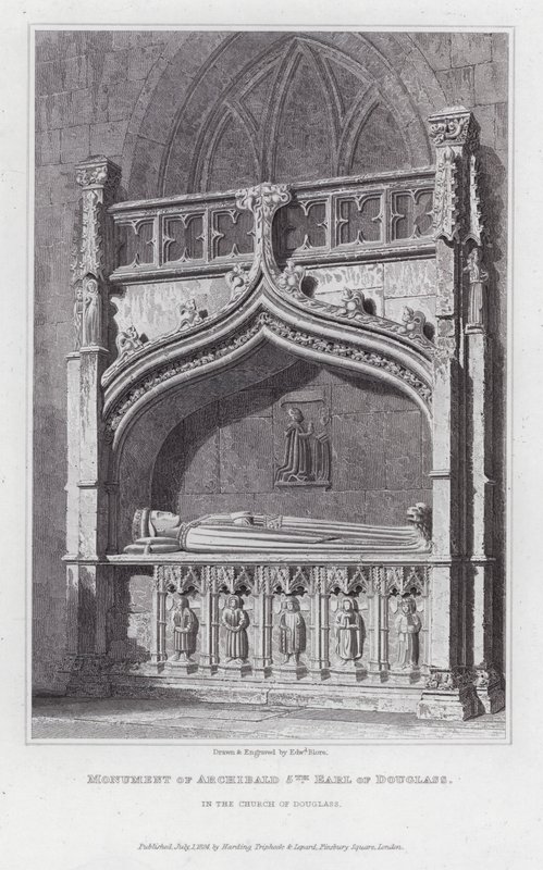 Monument of Archibald 5th Earl of Douglass, in the Church of Douglass by Edward Blore