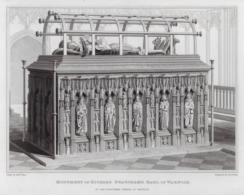 Monument of Richard Beauchamp, Earl of Warwick, in the Beauchamp Chapel at Warwick by Edward Blore