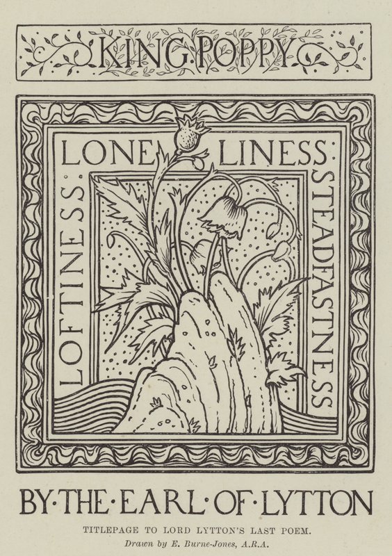 Titlepage to Lord Lytton