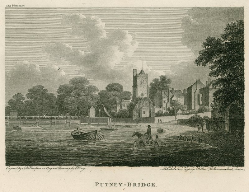 Putney Bridge, London by Edward Dayes