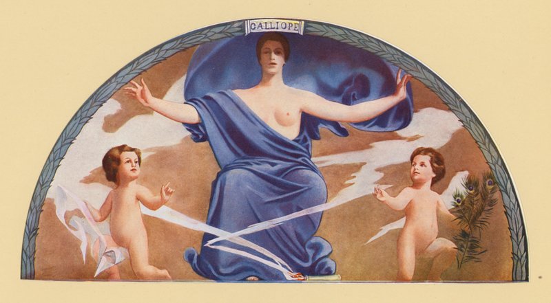 Calliope, Muse of Epic Poetry and Eloquence by Edward Emerson Simmons