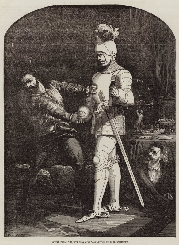 Scene from Il Don Giovanni by Edward Henry Wehnert