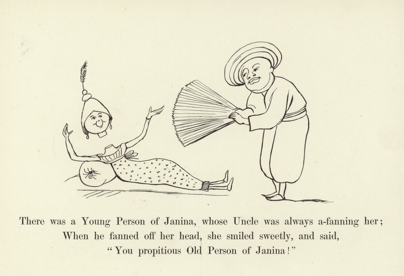 There was a Young Person of Janina, whose Uncle was Always a-Fanning Her by Edward Lear