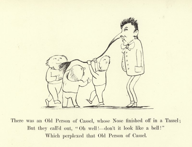 There was an Old Person of Cassel, whose Nose finished off in a Tassel by Edward Lear