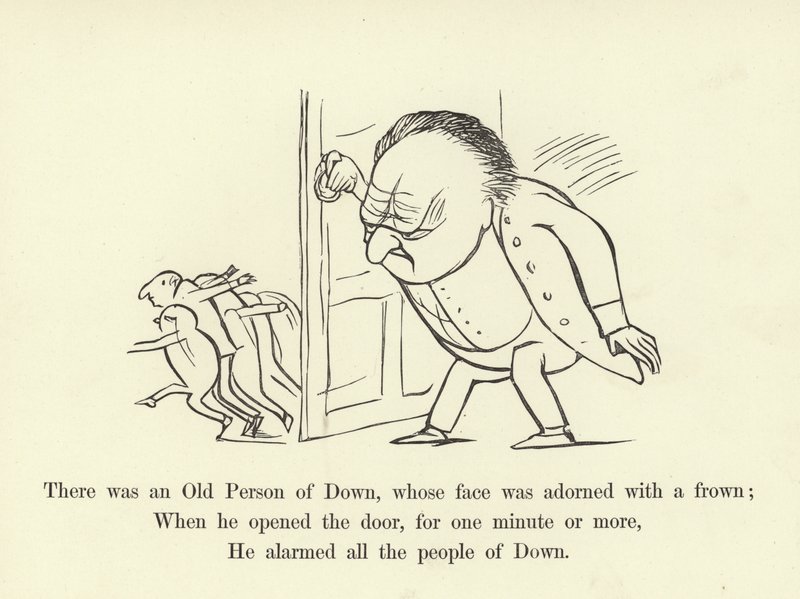 There was an Old Person of Down, whose Face was Adorned with a Frown by Edward Lear