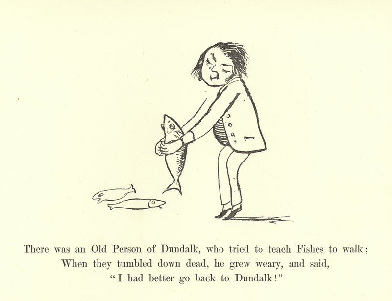 There Was an Old Person of Dundalk, Who Tried to Teach Fishes to Walk by Edward Lear